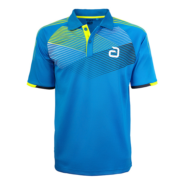 andro tabletennis Shirt Avos blue/yellow