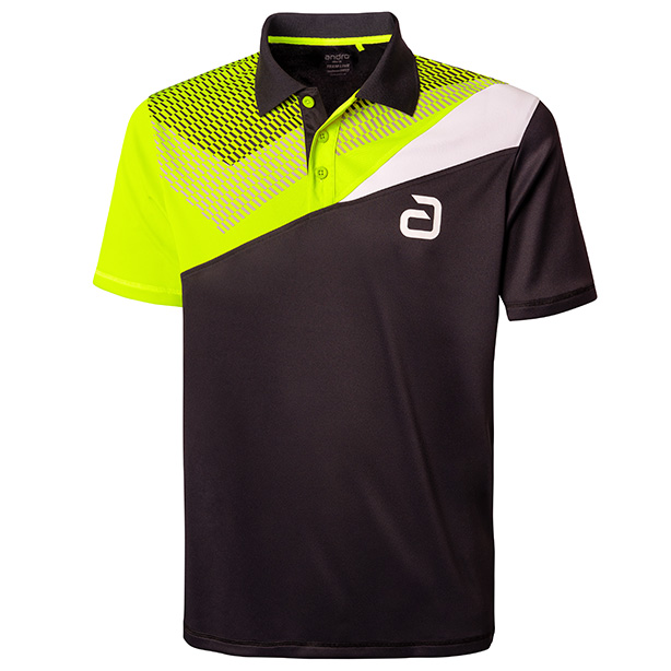 andro tabletennis Shirt Lavor black/yellow